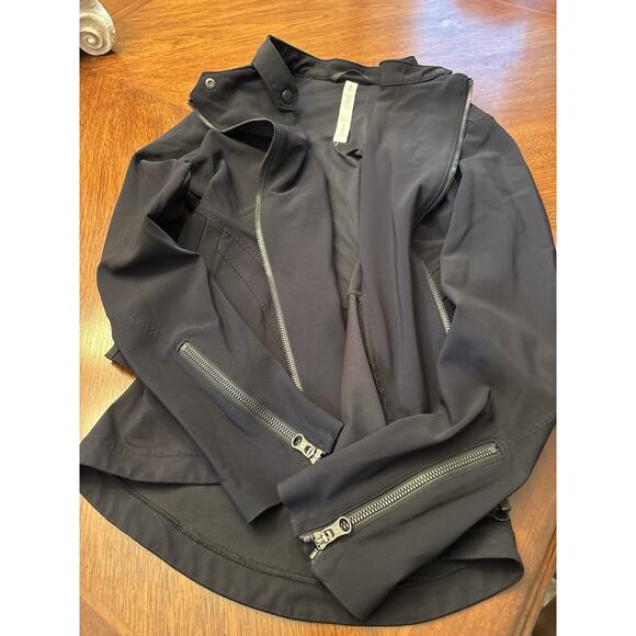 Lululemon Women Sz 6 Bust A Move Jacket Black Full Zip Pockets - Picture 1 of 2